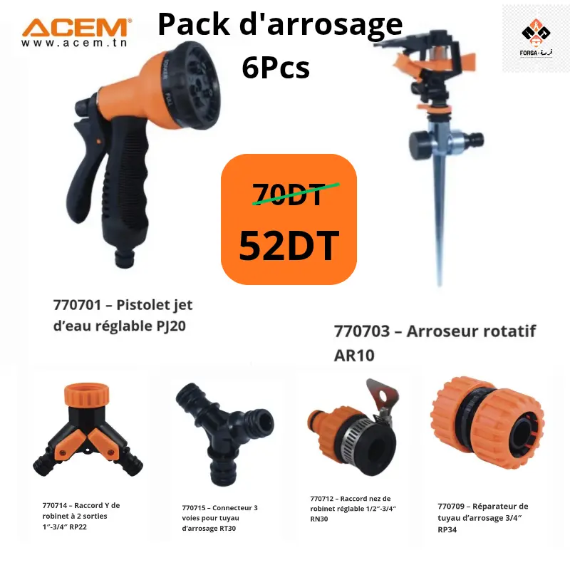 Pack d'arrosage 6pcs