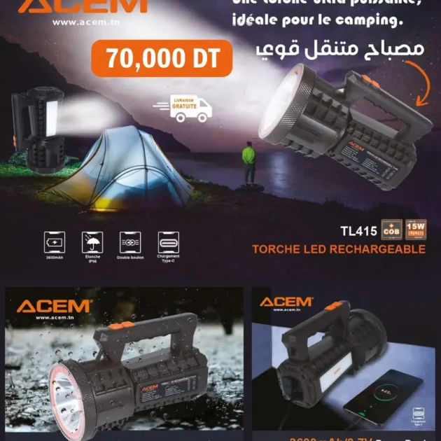 Torche Led 15w Acem