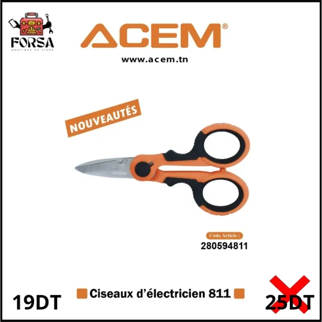 ciseaux electricien