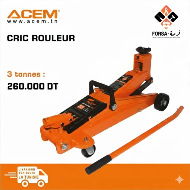 Cric rouleur 3 TONNES