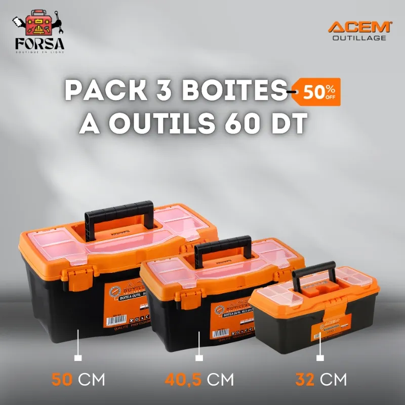 Pack 3 boites a utillage – Image 2