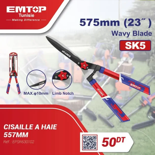 Cisaille à haie emtop