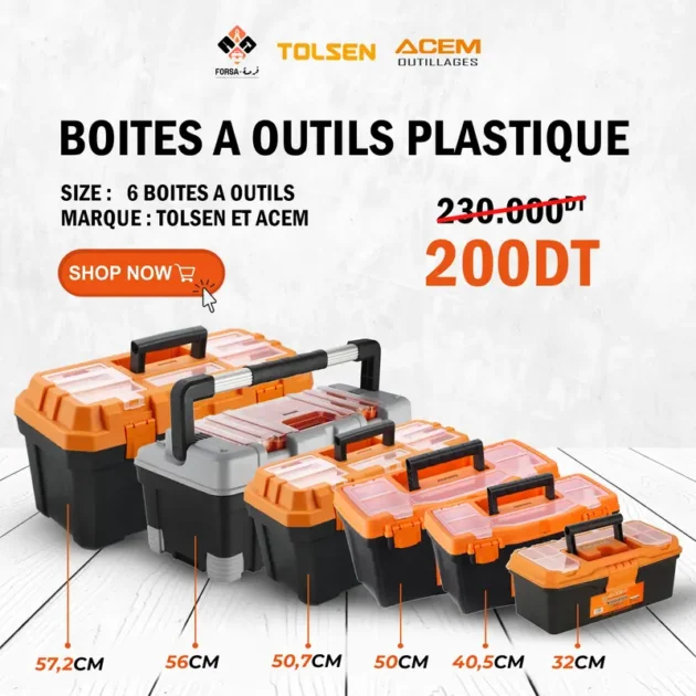PACK 6 BOITES A OUTILS