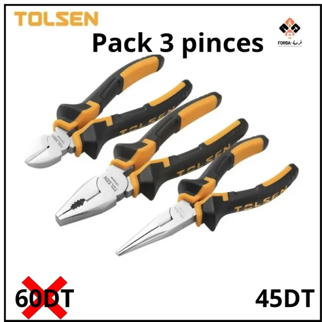 Pack 3 pinces